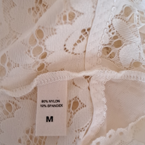 Lace Cross Back Bralette - Ivory - Picture 9 of 9